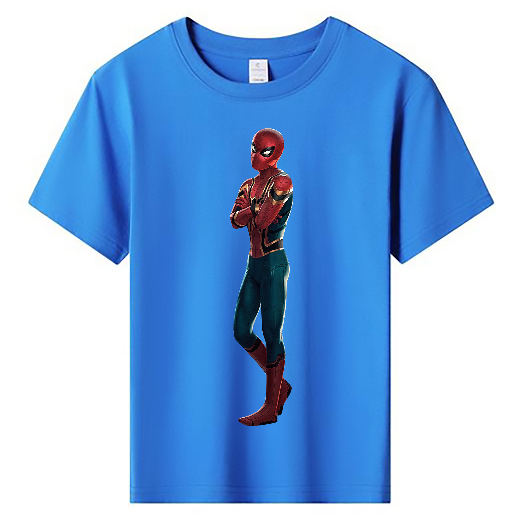 （画像用） Spider Man スパイダーマン 綿100％キッズTシャツ（フロントプリント）